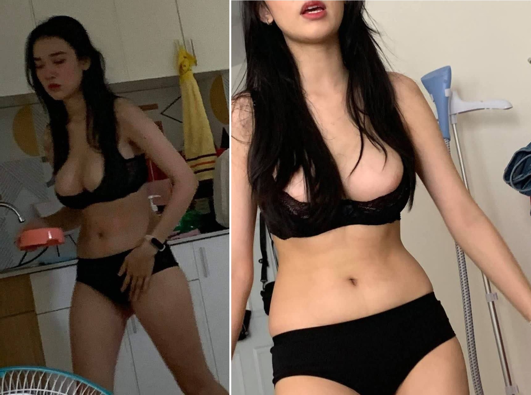 Gái xinh vú to bị bạn trai tung clip 18+